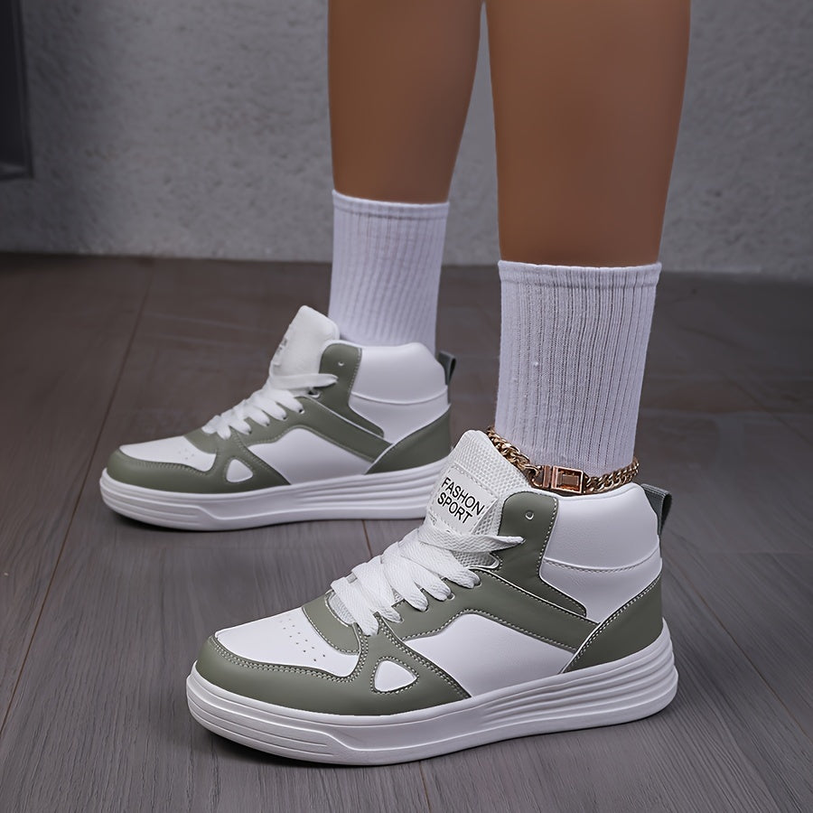 Women’s High-Top Sneakers Lightweight Casual Shoes with Soft Fabric Lining