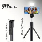 Wireless Selfie Stick Tripod for Live Streaming and Photography