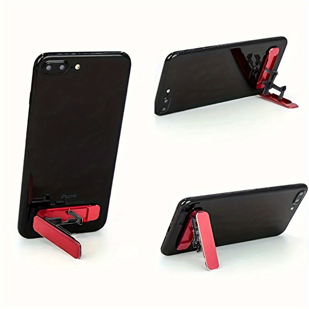 Adjustable Foldable Phone Stand with Invisible Adhesive and Anti-Slip Features