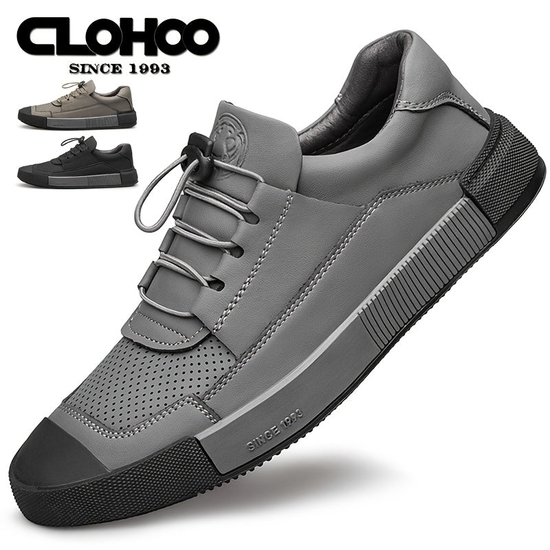 Men's Casual Sneakers Breathable Synthetic Upper Rubber Sole All-Season Low Top Streetwear