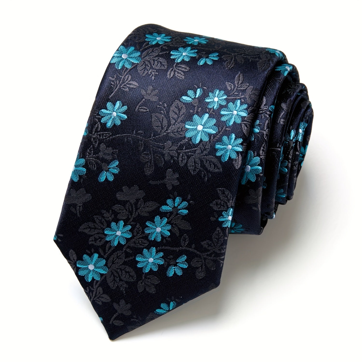 Men's Paisley Floral Necktie for Wedding and Office Wear