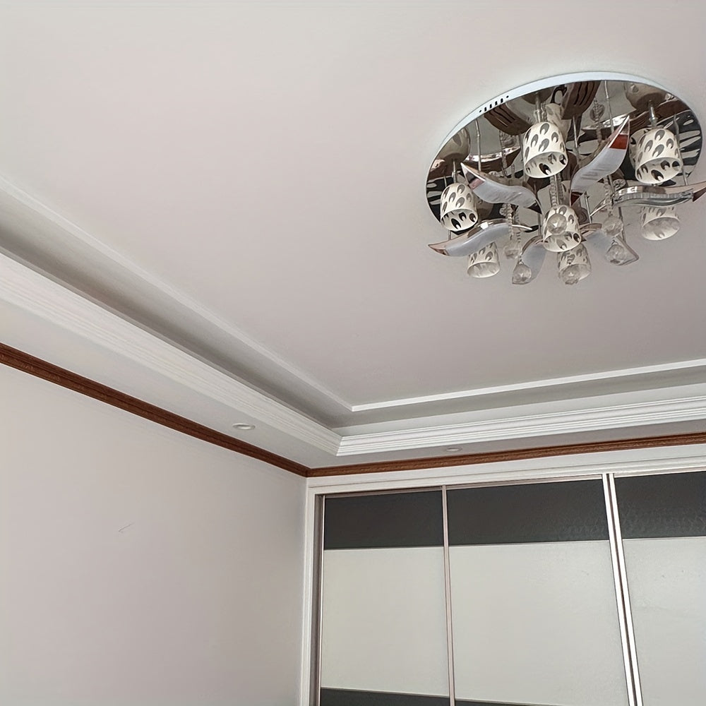 Waterproof XPE Foam Baseboard Molding Trim with Floral Design for Wall Protection and DIY Decor