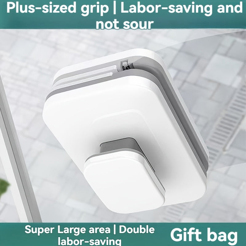 1 dona ikki tomonlama magnit deraza tozalagich, mustahkam plastik tutqich va yuqori balandlikdagi binolar va ikki qatlamli shisha tozalash uchun mo'ljallangan bardoshli polietilen tereftalat squeegee bilan.