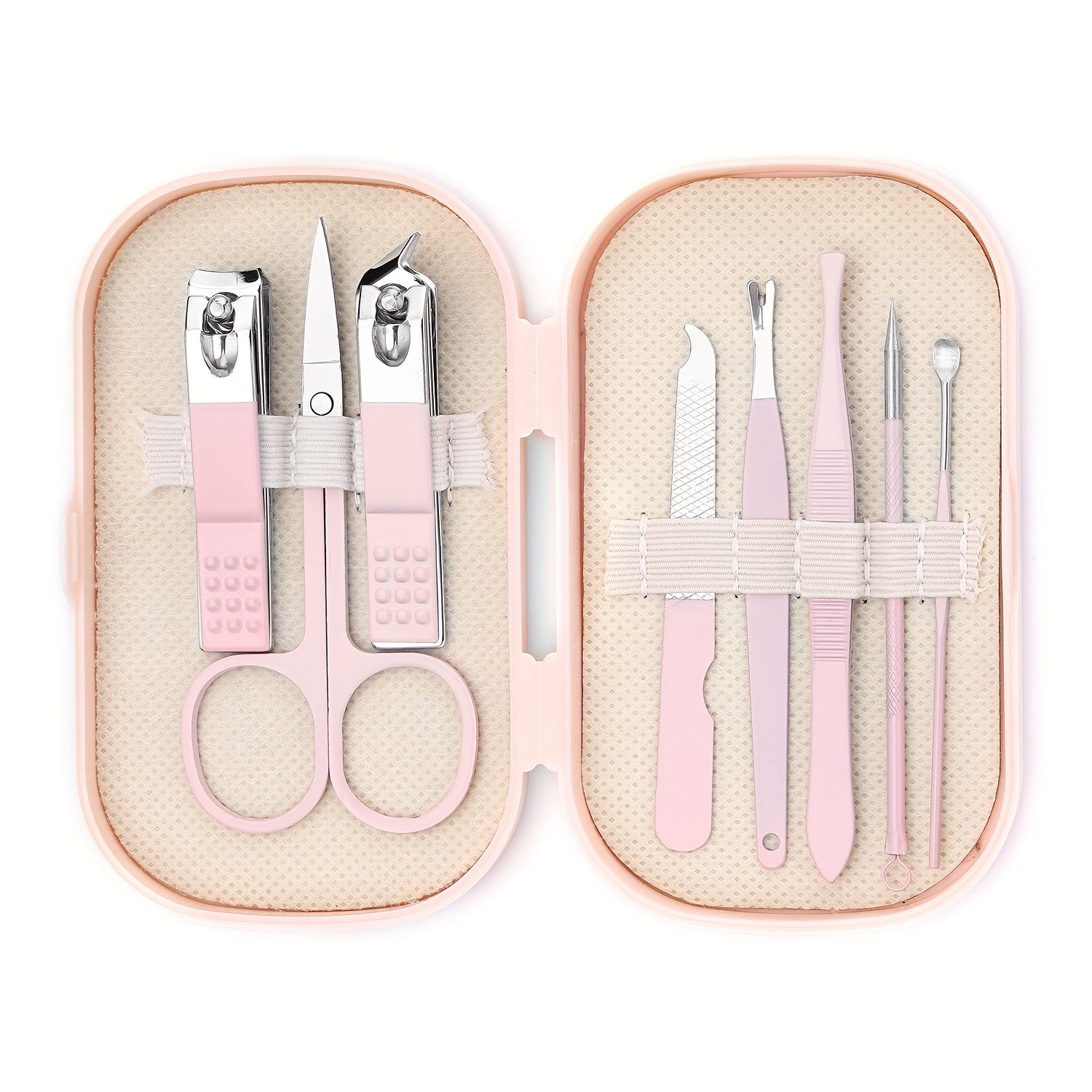 Portable Nail Art Tool Set for Home Use Including Nail Clippers Ear Spoon Acne Needle and Beauty Tools