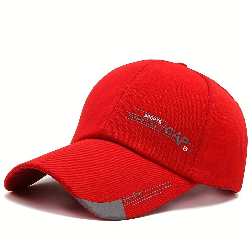 Outdoor Sun Visor Hat for Men Baseball Cap with Letter Print Sports Accessory