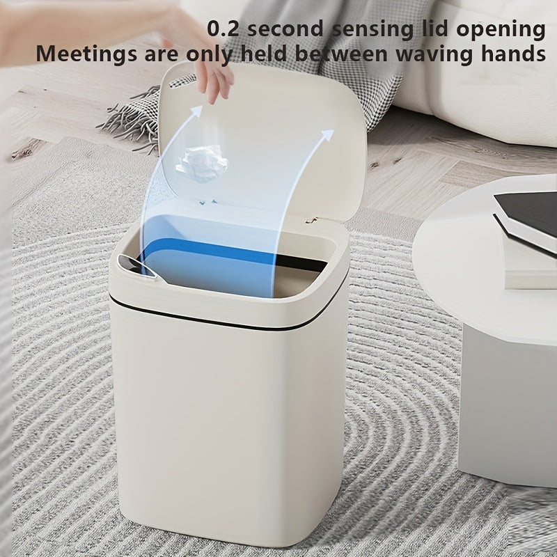 Compactador de basura inteligente sin contacto de 12L con sensor de higiene, alimentado por batería para cocina, baño y oficina
