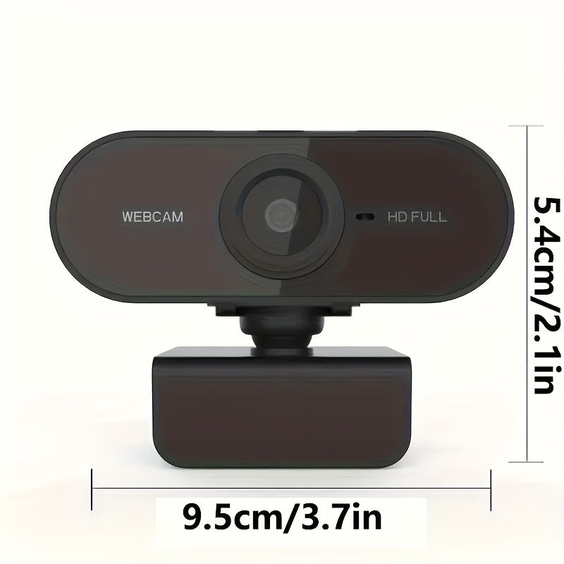 1080p HD Webcam with Microphone Fisheye Lens Auto Focus for Online Classes Conference Video