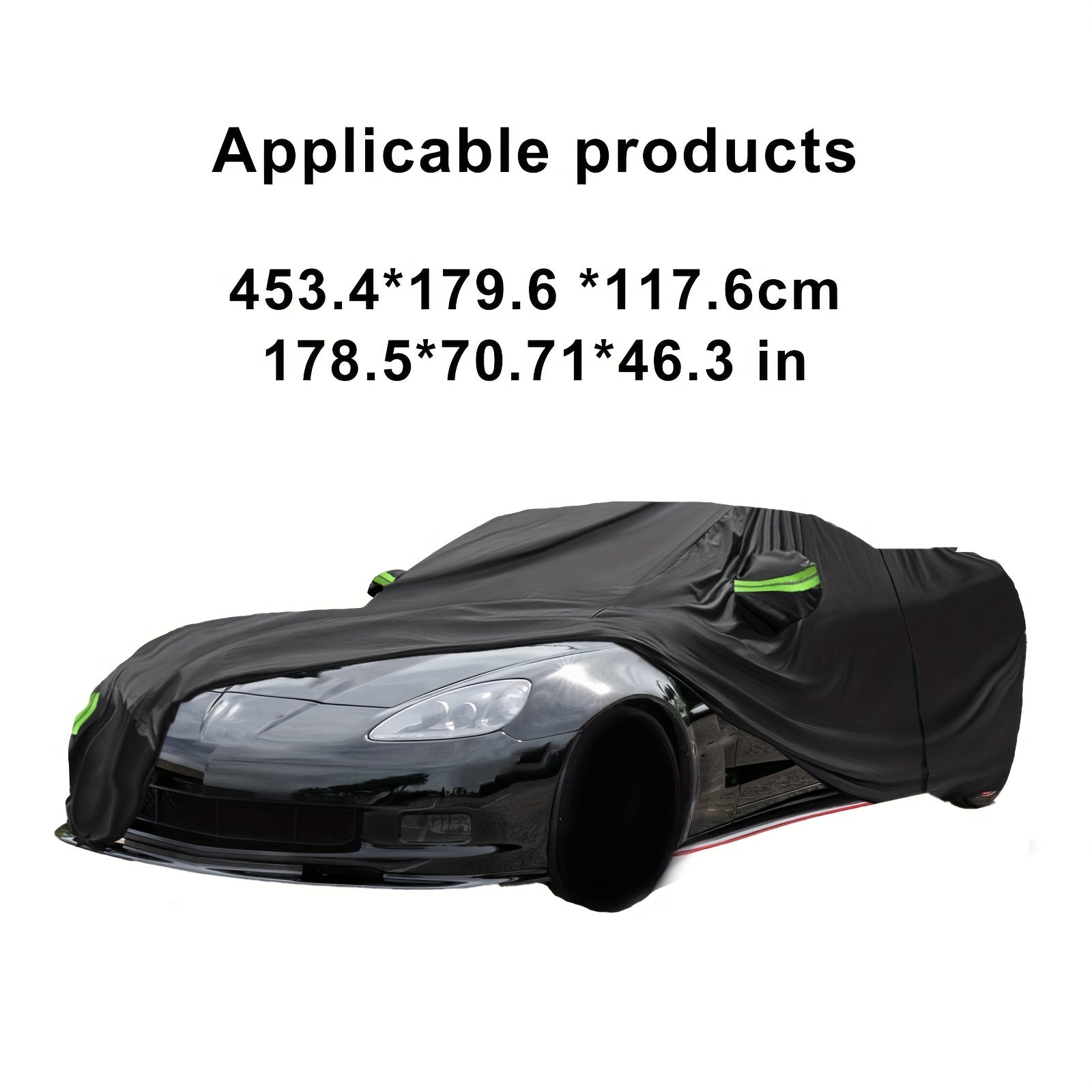 Tashqi avtomobil qopqog'i Chevrolet Corvette C4 uchun to'liq tashqi himoya qora