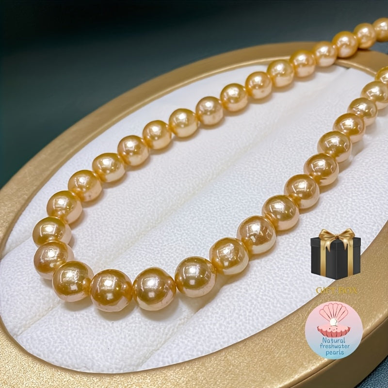 Freshwater Pearl Necklace Elegant Royal Style for Women Gift for Mother’s Day Wedding Anniversary