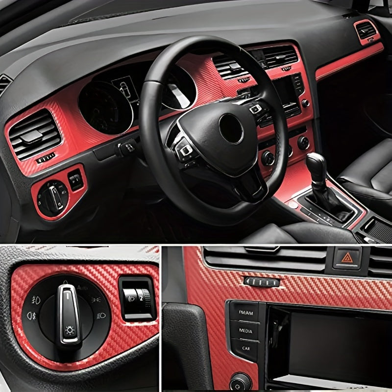 Universal Car 3D Carbon Fiber Vinyl Wrap Sheet Roll Sticker Decal 127x30cm