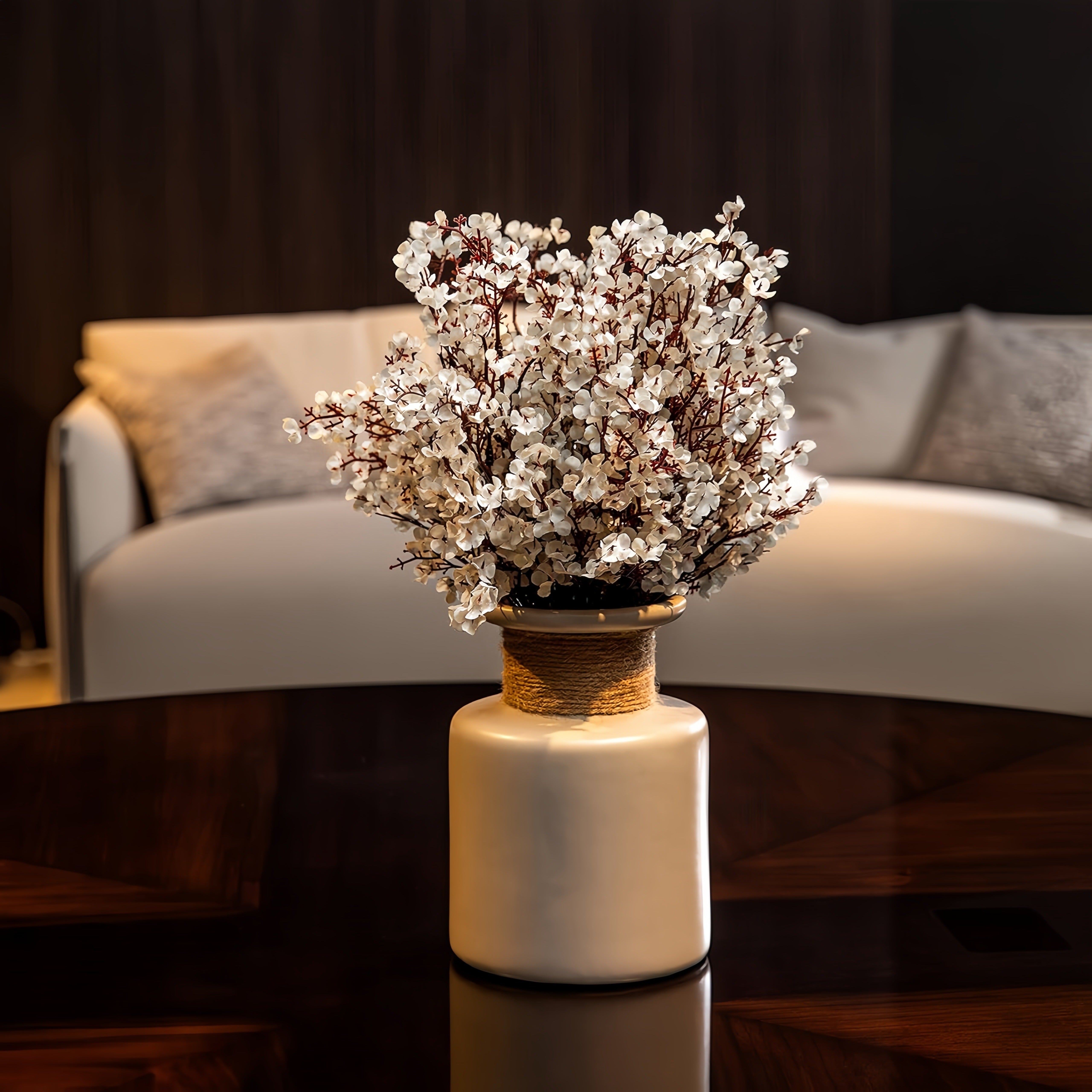 Nikohlar, uy bezaklari va partiyalar uchun 10 ta shoxli sun'iy chaqaloq nafasidan buket