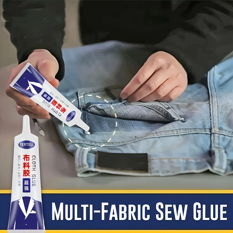 50ml Waterproof Fabric Adhesive for Sewing and Repairs on Denim Faux Leather and All Materials