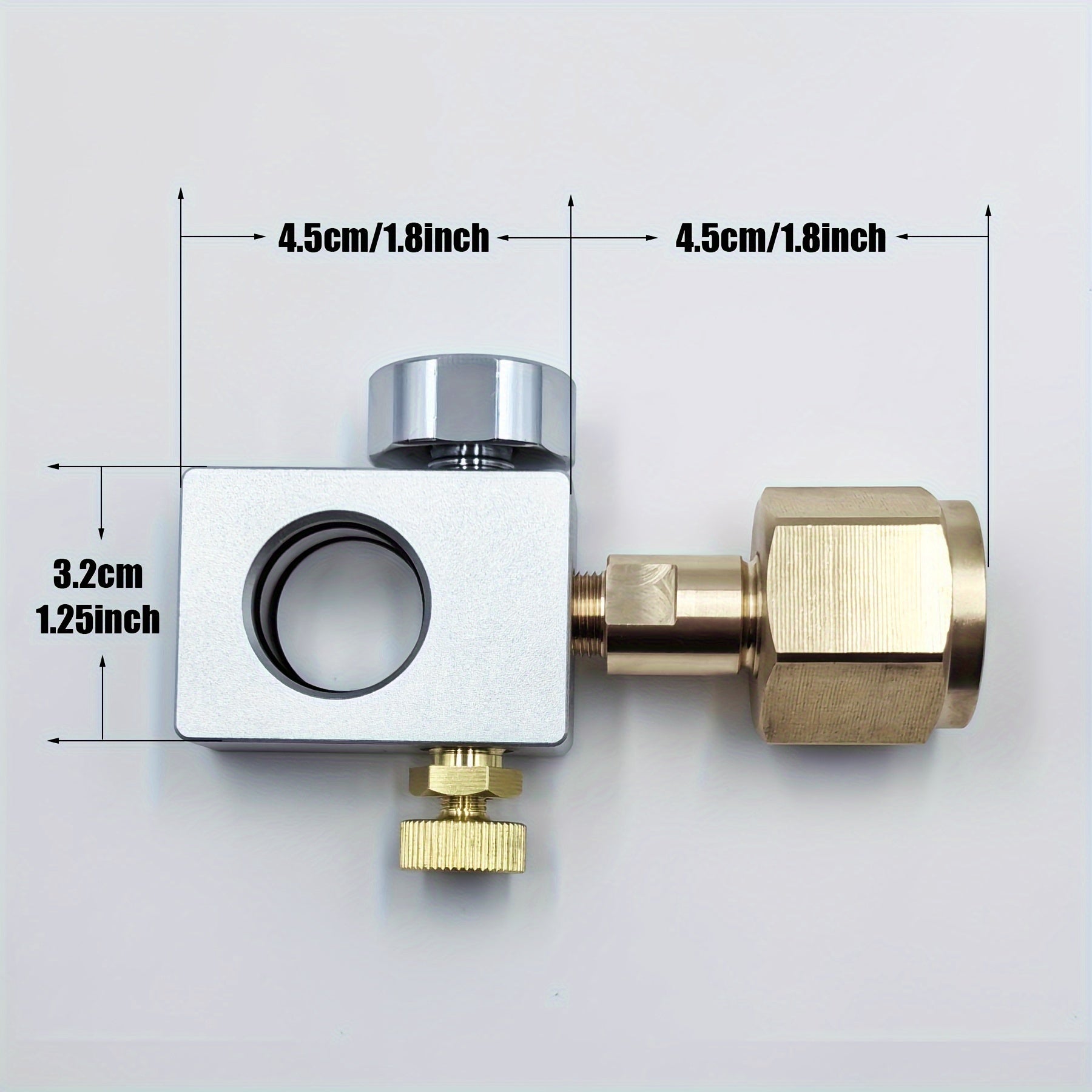 CO2 Refill Adapter for Soda Makers Compatible with Terra DUO ART Carbonators Strong Aluminum