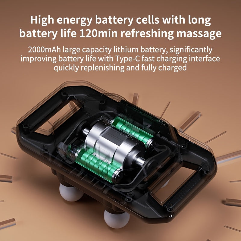 Deep Tissue Massage Gun for Muscle Relief Compact Rechargeable Lithium Battery