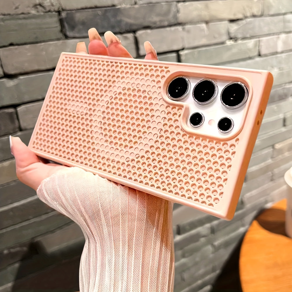 Ventilated PC Phone Case for Samsung Galaxy S24 S23 S22 Ultra Plus Wireless Charging Magnetic Compatibility