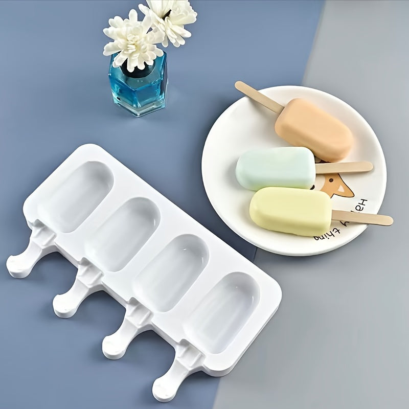 Ice Candy Mold Set Silicone 5-Piece Large and Small for Ice Cream Pudding Chocolate