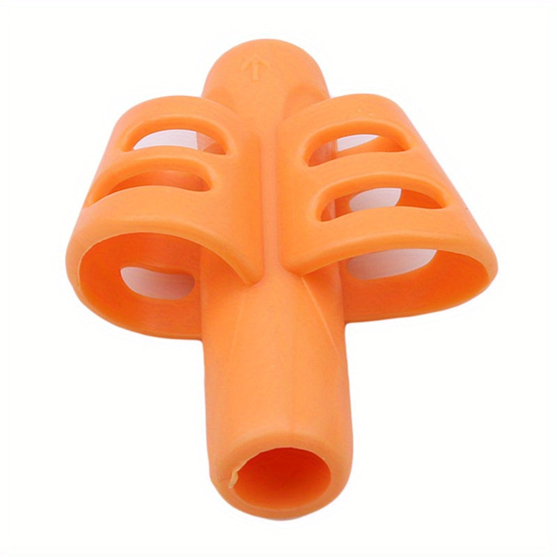 Herramienta de escritura de silicona de dos dedos para niños, color mezclado, ayuda para estudiar, regalo de Ramadán