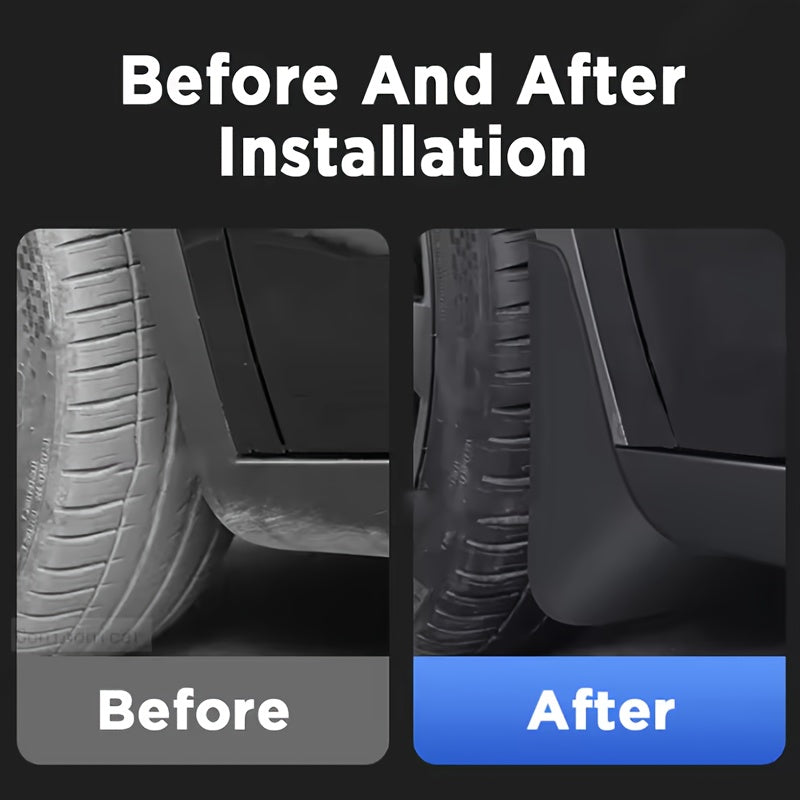 Car Mudguards Plastic Fender Cover Flares Splash Guard for T2 Exterior