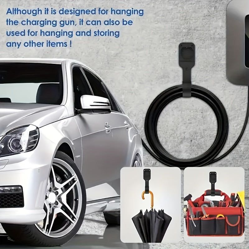 EV Charger Cable Holder SAE J1772 European Standard Charging Cable Organizer Portable EV Cable Hook