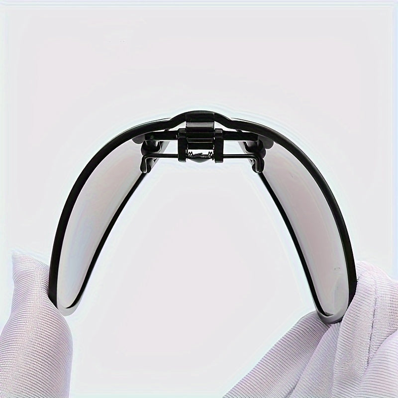 Polarized Sunglasses Clip with Square Frame for Driving Fishing Biking 2 Pieces