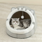 Polyester Fiber Cat Bed with Soft Cushion All-Season Small to Large Cats