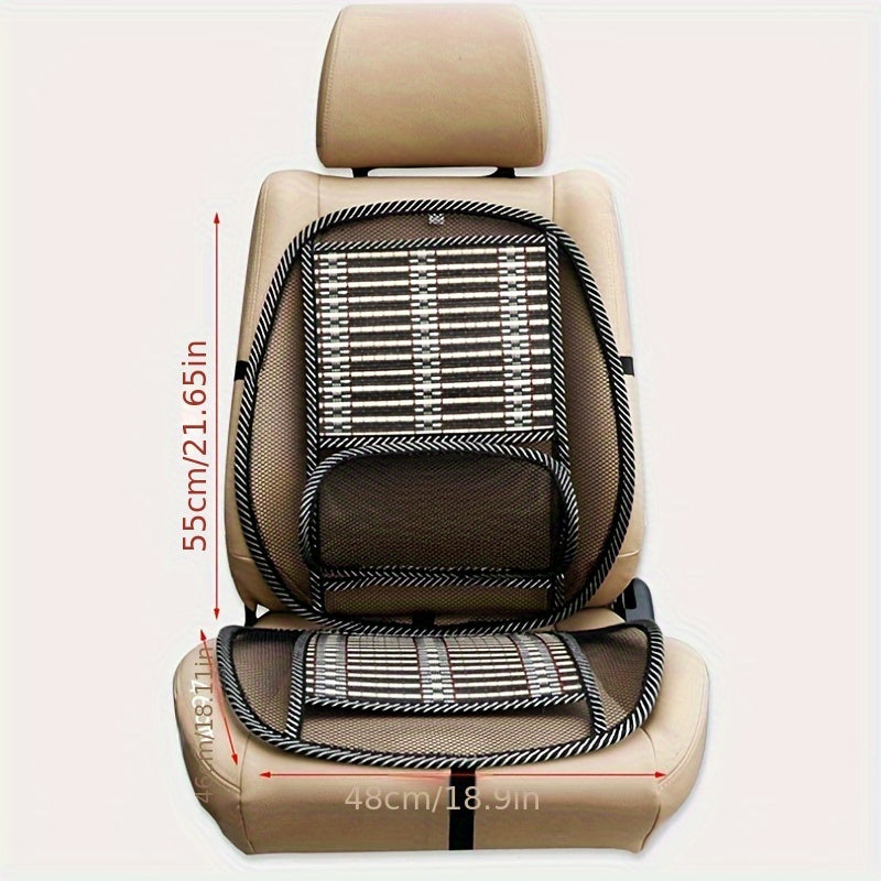 Summer Car Seat Cushion with Lumbar Support Breathable Mesh Universal