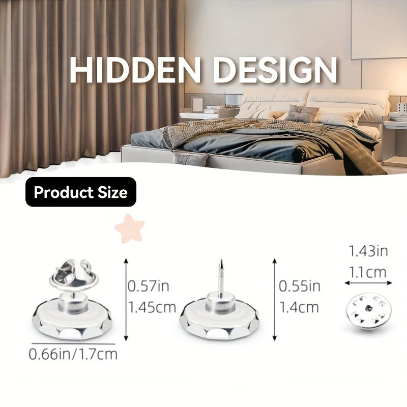 Magnetic Curtain Buckle Closure Set for Two-Way Switch 20 Pairs Butterfly Magnets