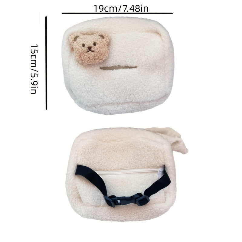 Унисекс плюшевый медведь для автомобильных салфеток, декор, мягкая игрушка, подарок