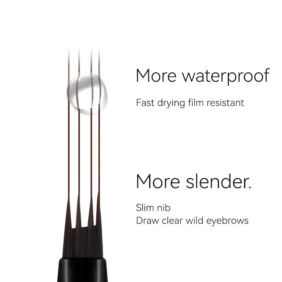 Lápiz de cejas impermeable para mujer, 3 colores, de larga duración y resistente al sudor