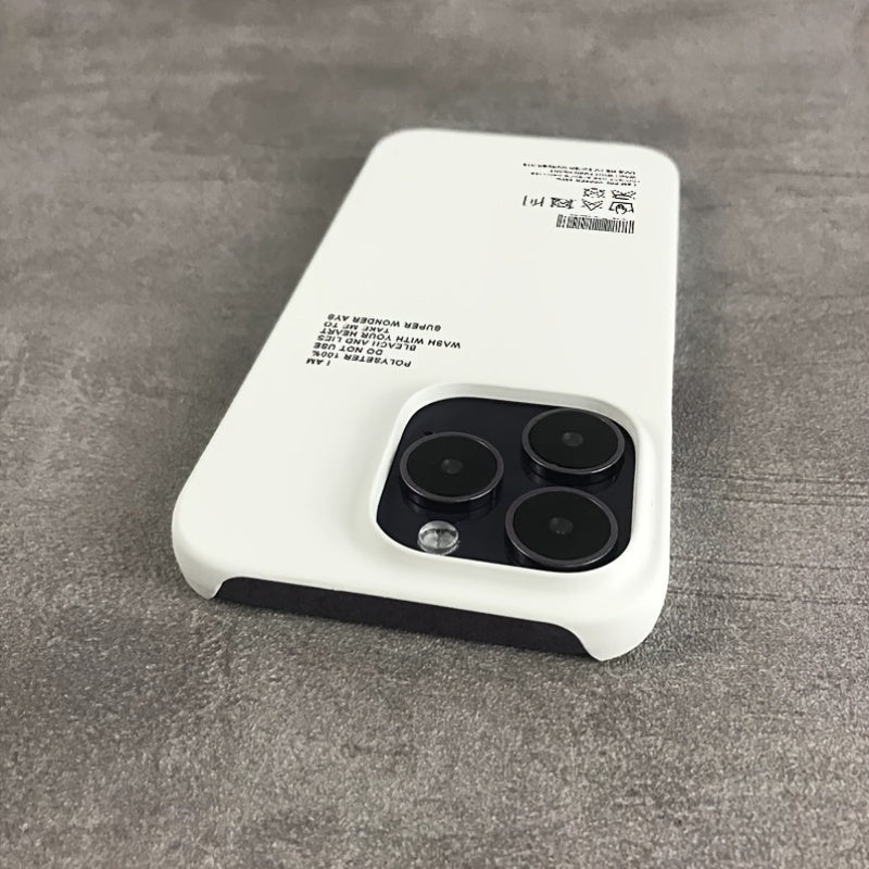 Чехол-крышка для Apple iPhone 15 Pro Max, жесткий корпус, полукрышка, теплоотвод, однотонный цвет, белый