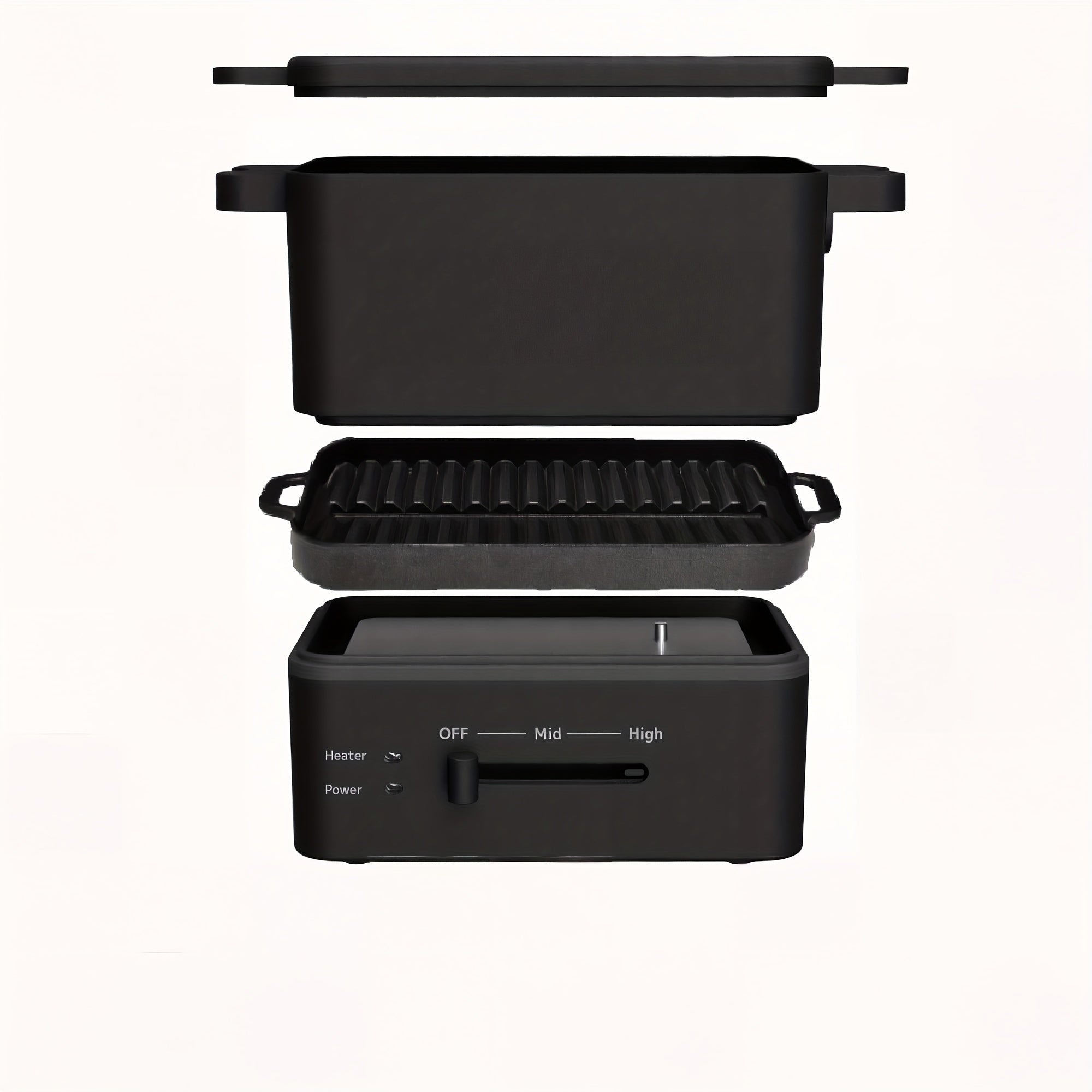 Yapon ilhomlantirgan elektr pechka, ko‘p funksiyali va yuqori sifatli bo‘lib, ajraladigan, idish yuvish mashinasida yuviladigan qismlarga ega.