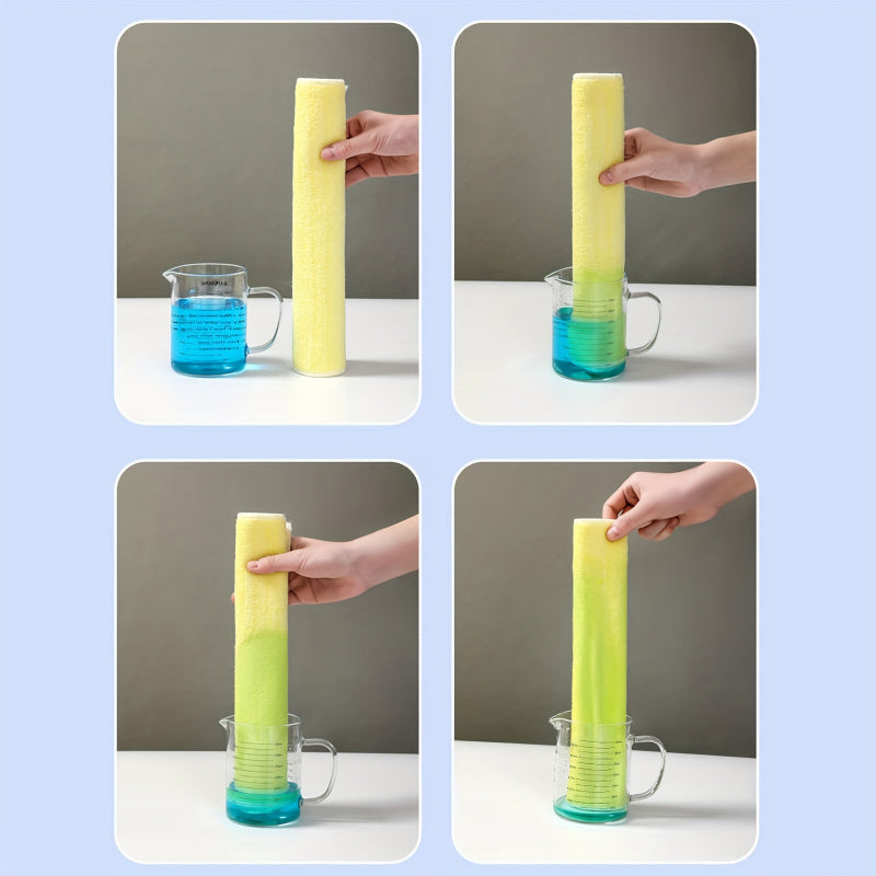 Pack of 5/10 Microfiber Kitchen Towels Absorbent Reusable Cleaning Cloths