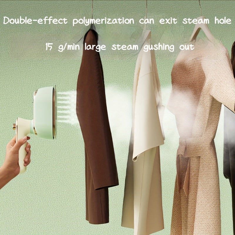 Mini Steam Iron Portable Handheld Clothing Steamer With Foldable Handle