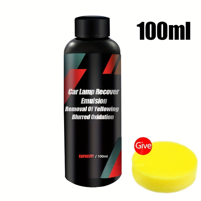 Avtomobil farlarini tiklash to'plami, plastmassa uchun polishi, oksidlanish va sarg'ayishni oldini olish