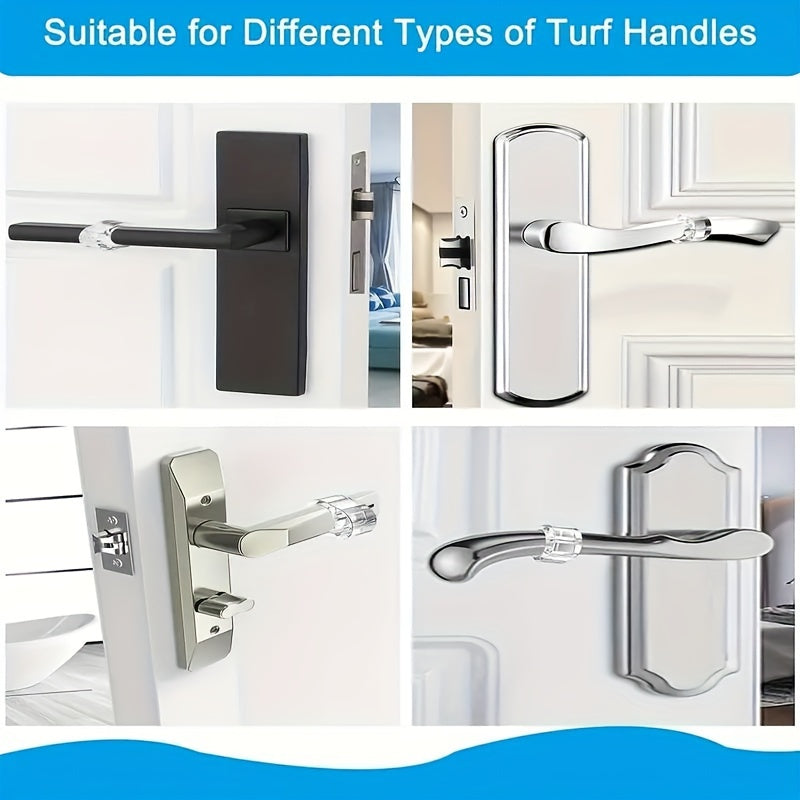 Silicone Door Stopper Set for Bathroom and Toilet Wall Protection Without Drilling