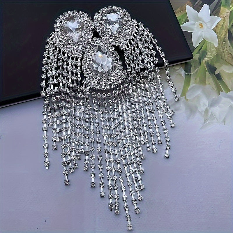 Maydonchalar va kostyumlar uchun rhinestone bilan bezatilgan kiyim-kechak aksessuarlari