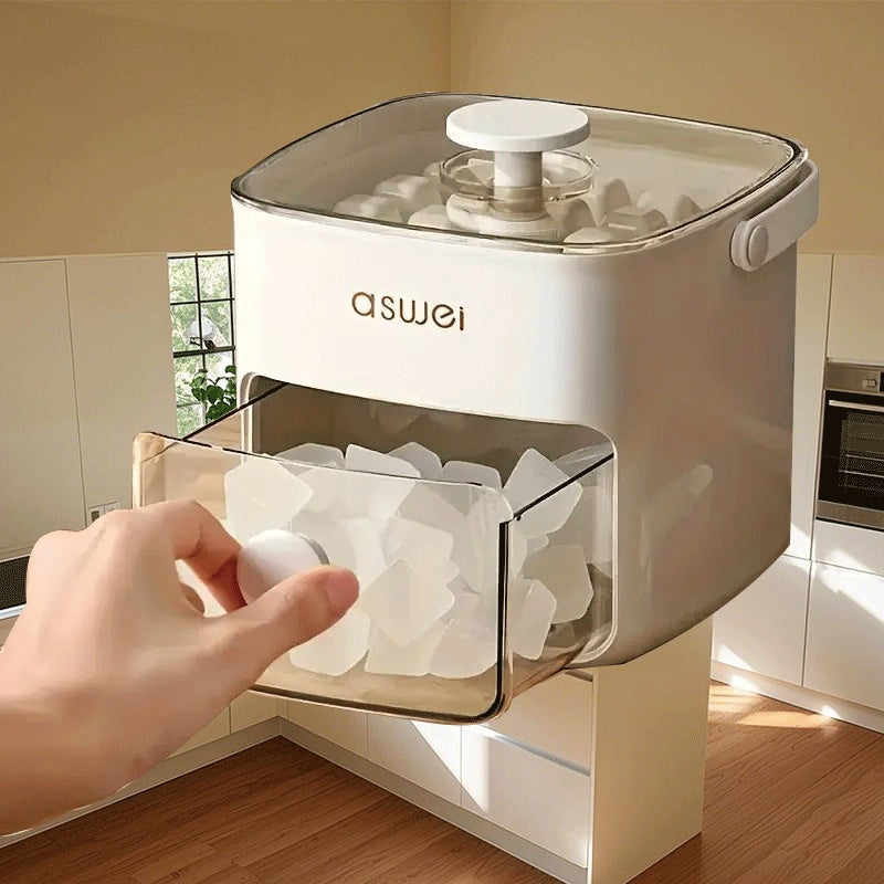 Portable Large Capacity Ice Maker Square Design No Battery Needed
