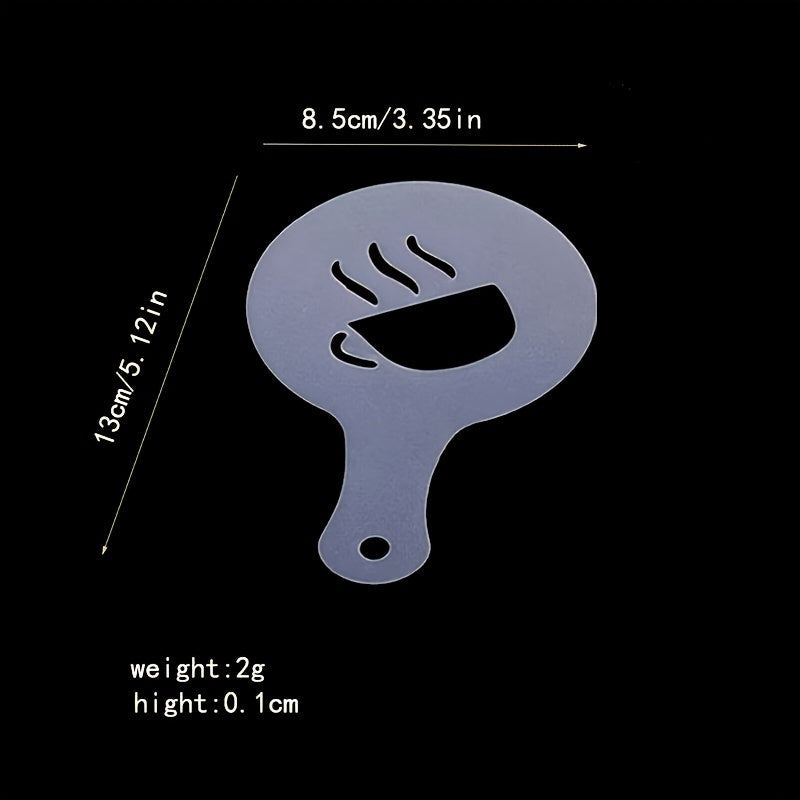 Set of 16 Coffee Latte Molds for Frothy Beverages at Home