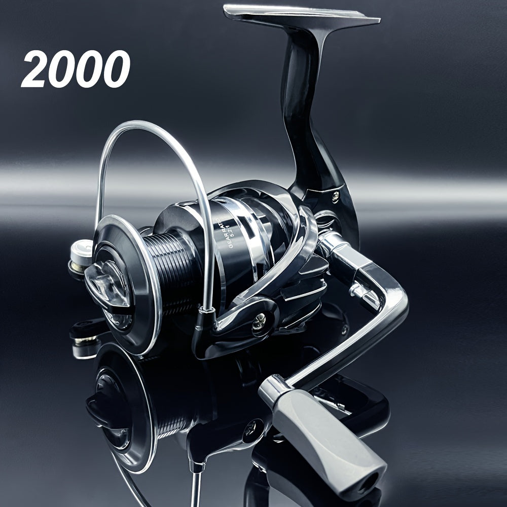 Spinning Reel 1000-7000 Series Saltwater and Freshwater with Metal Cup and Folding Rocker Arm