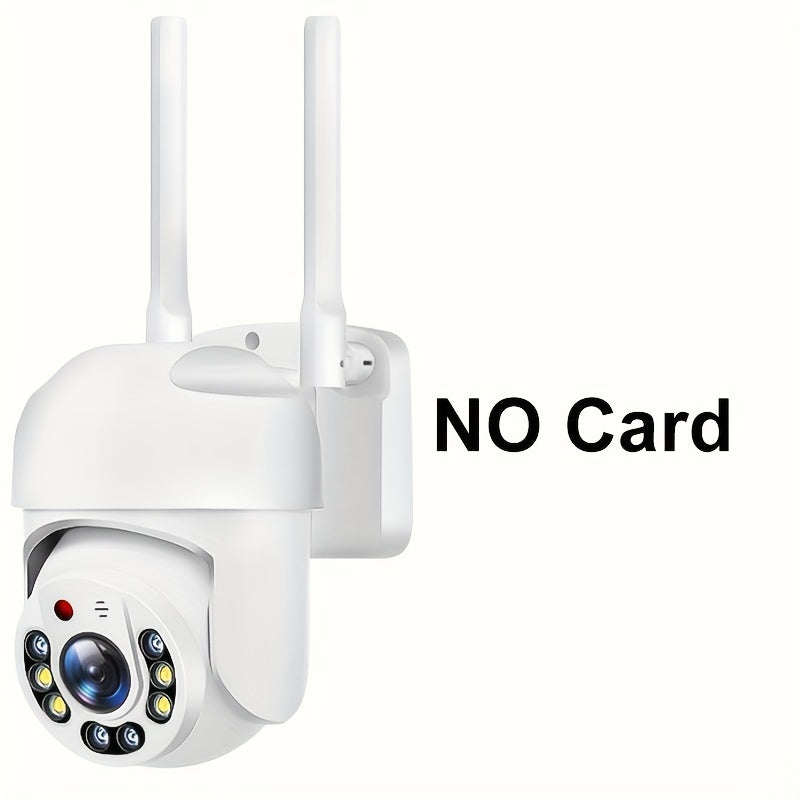 Outdoor Security Camera 2.4GHz WiFi IP66 Waterproof AI Human Detection Panoramic Two-Way Audio