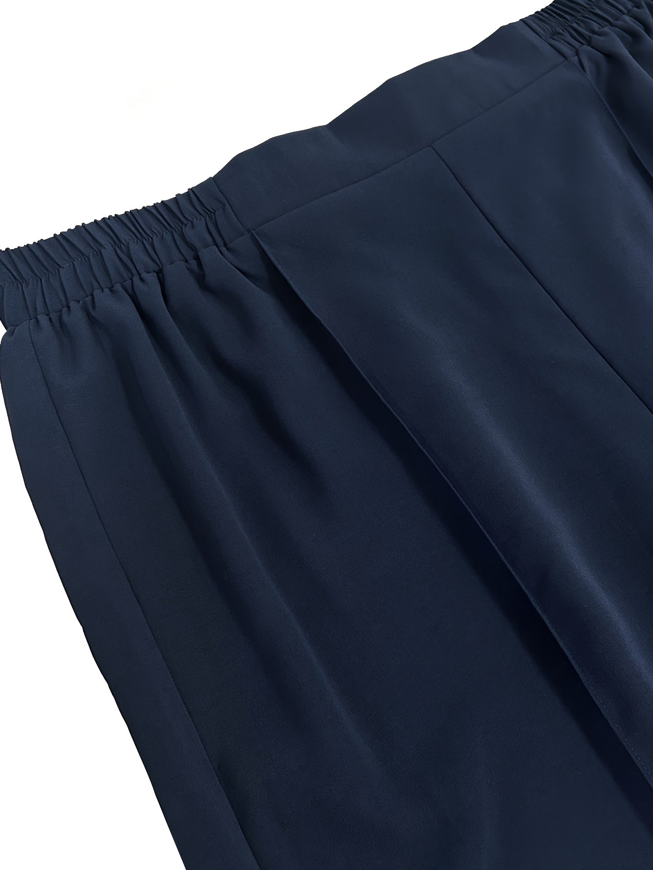 Pantalones Capri de talla grande para mujer con cintura elástica, color verde oliva, verano casual