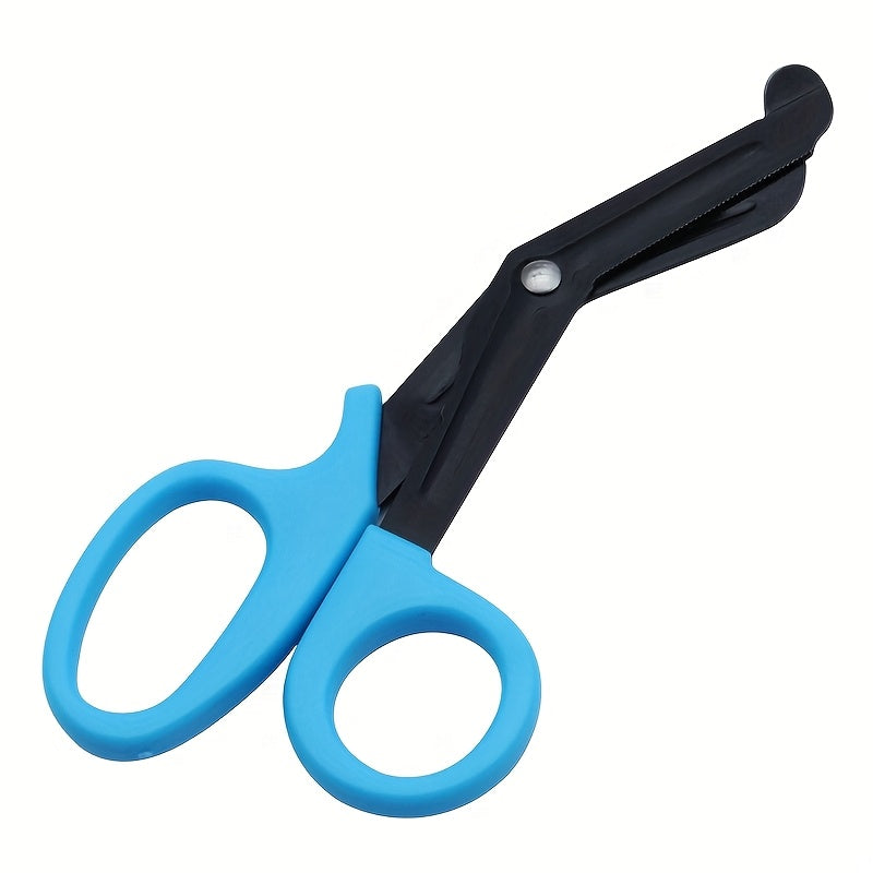Stainless Steel Safety Scissors Black Coated Sharp Outdoor Use Hand-Friendly