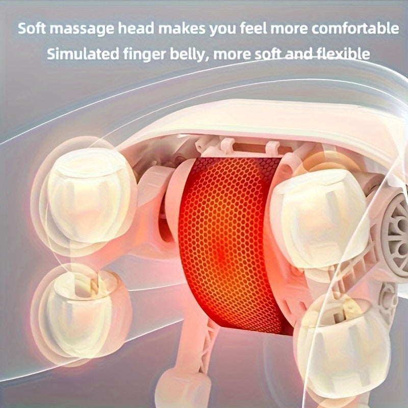 Portable Deep Tissue Massager with Heat USB Rechargeable for Neck Back Shoulder Leg