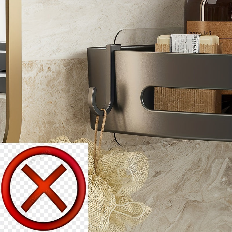 Triangle Corner Bathroom Shelf Space Saver for Shower Organizing Shampoo and Cosmetics