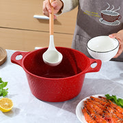 Qopqoq bilan qizil rangli mustahkam oshxona qozonlari va skovorodkalari to'plami, alyuminiy yopishqoq idishlar, gaz pechida pishirish uchun ideal - Ko'p maqsadli pishirish qozoni, qozon va qovurish skovorodkasi kiradi.