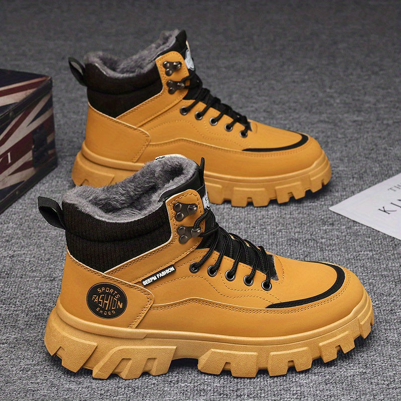 Women's Chunky Platform Slip-On Shoes Mustard Yellow Casual Formal