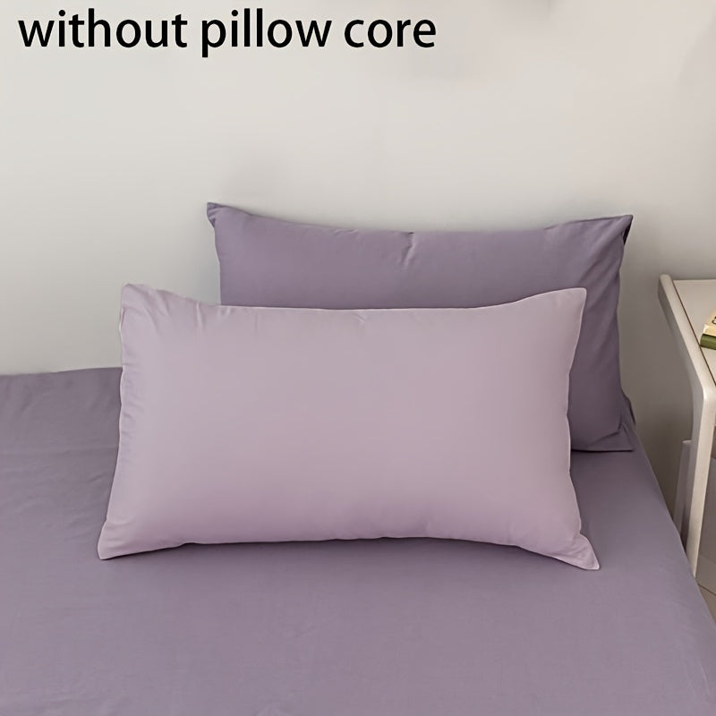 Light Purple Polyester Pillowcases 50.8x76.2cm Envelope Closure Pack of 2