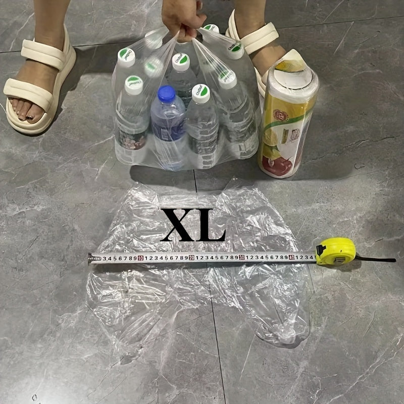 Katta, ko'rinadigan bir martalik sumkalar oziq-ovqat saqlash uchun - Supermarketlar va qulay do'konlar uchun ajoyib, oshxonangizni tartibga solish uchun mukammal.