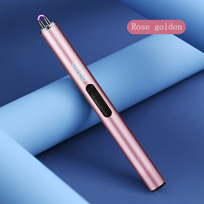 Gradient Color Arc Lighter USB Rechargeable Electric Candle Gas Stove