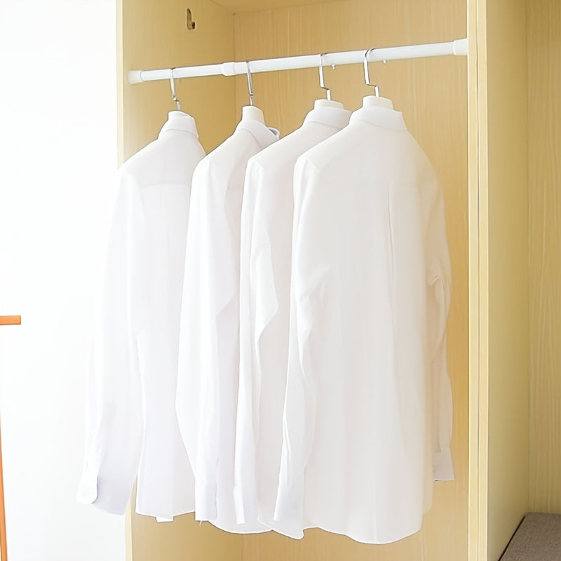 Adjustable Steel Curtain Rod for Shower Window Closet Towel Rack Extendable No-Drill Installation